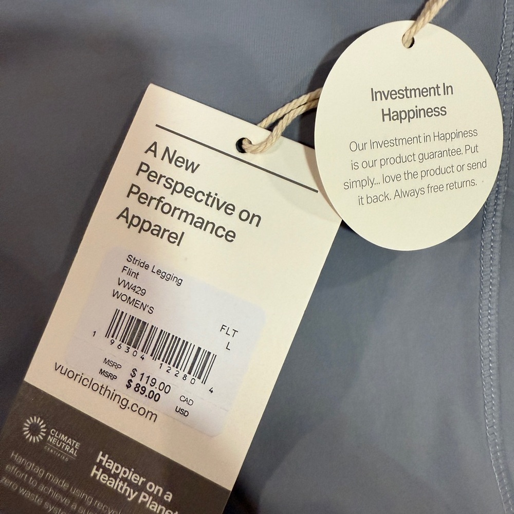 Vuori Stride Leggings. NWT - Picture 4 of 4